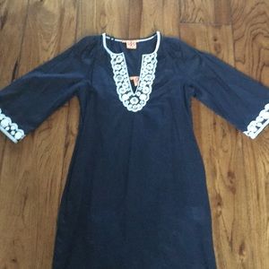 Tory Burch Embroidered Slip Dress